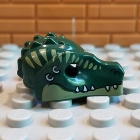 Lego Chima Cragger's Command Ship (70006) Dark Green Crocodile Mask Headgear 