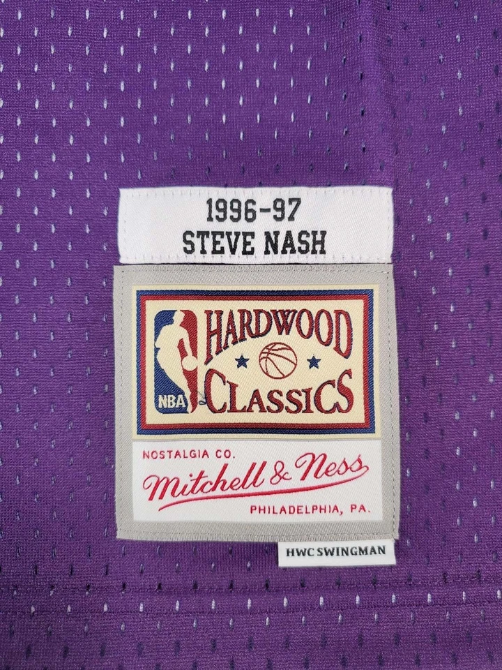 Футболка универсального игрока НБА 1996/97 BAS с автографом Стива Нэша из Suns Mitchell & Ness ретро - Изображение 4 из 4