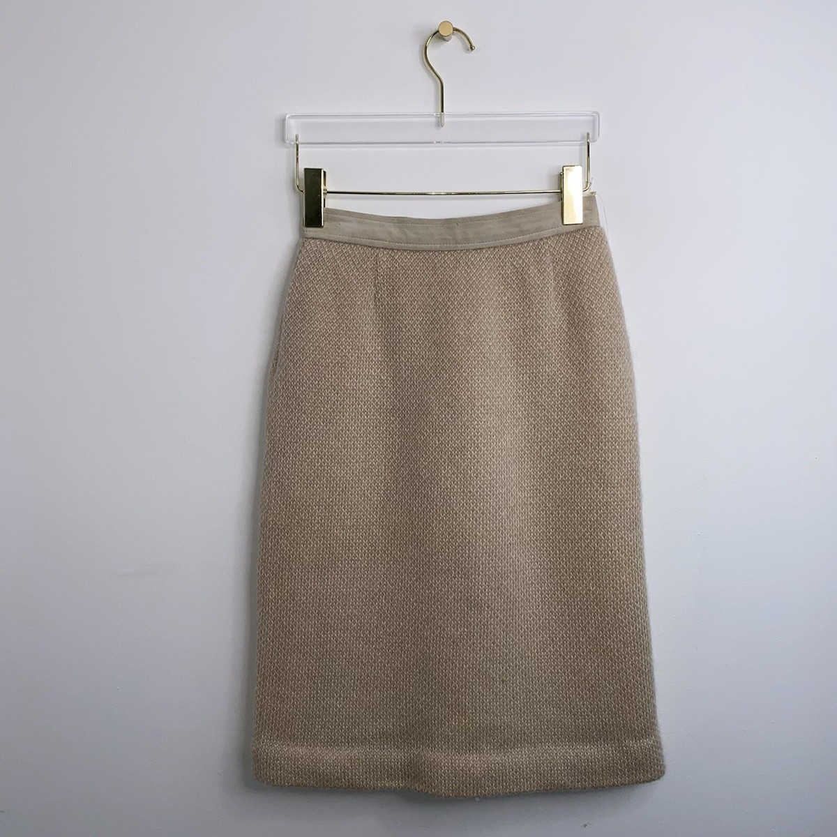 Gucci Alpaca Cashmere Blend Knit Vintage Knee Length Skirt Women's - Main Image