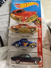 Lotto Hot Wheels HW Flames Fairlane Willys Hudson Hornet