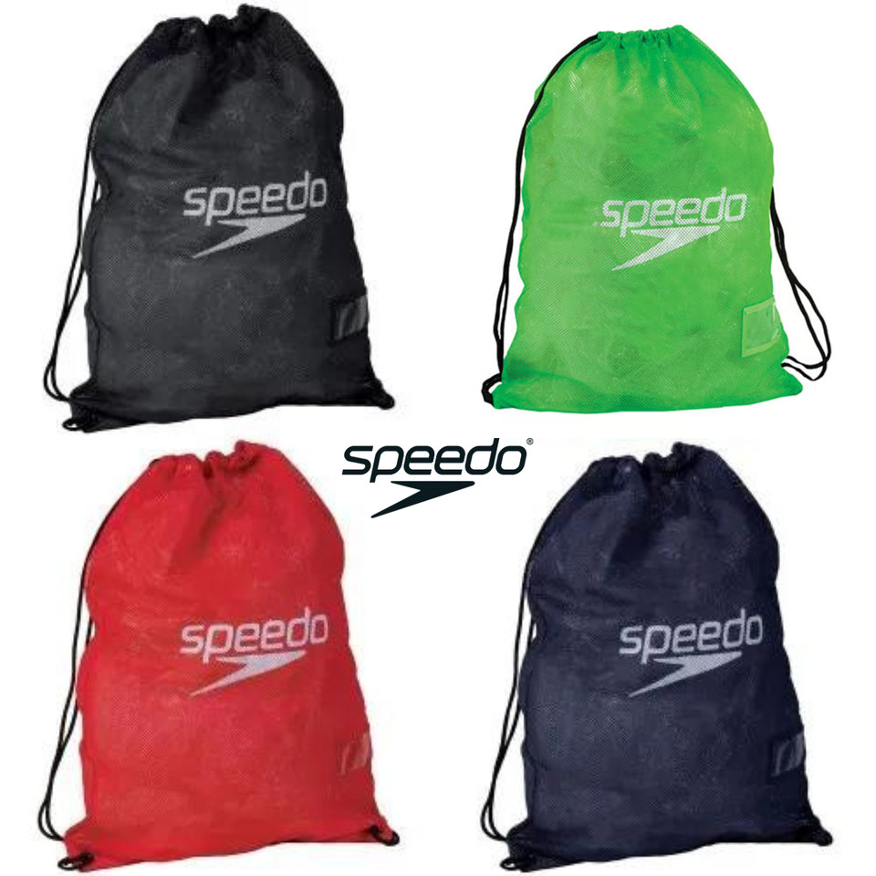 SPEEDO EQUIPO DE MALLA TRAJE DE BAÑO BOLSA DE NATACIÓN GIMNASIO KIT HÚMEDO SECADO RÁPIDO CORDÓN DE CORDÓN