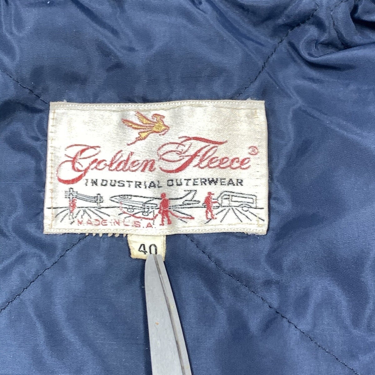 Vintage Golden Fleece Jacket Sz 40 Blue USA Made Lined Vintage Golden Fleece Jacket Sz 40 Blue USA Made Lined