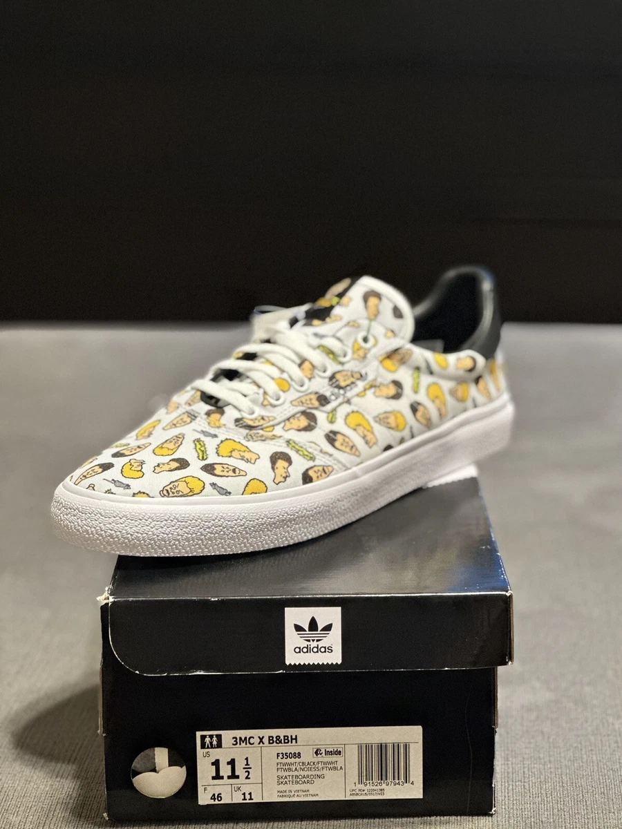 Size 11.5 adidas 3MC Vulc x Beavis and Butthead Cloud White 2019