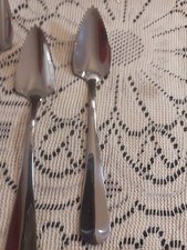 Set Of 4 Grapefruit Spoons Vintage Japan MCM Stainless Steel Flatware Serrated
