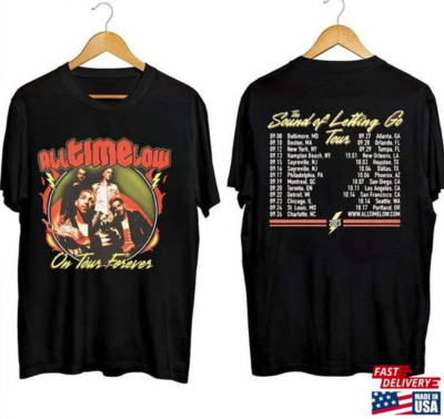 T-shirt Fan Shirt All Time Low - The Sound Of Letting Go Tour Design