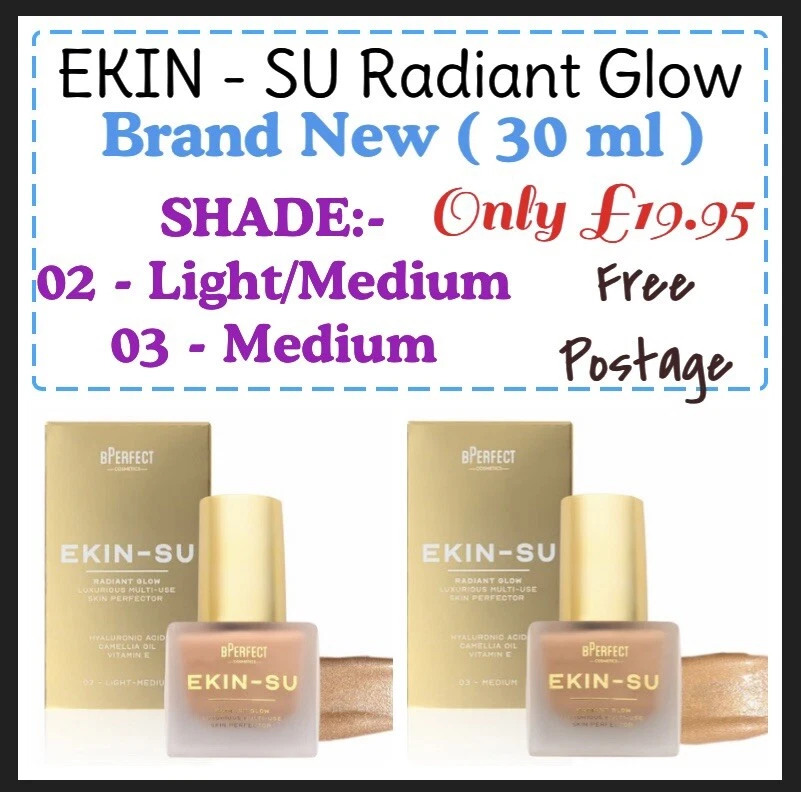 BPerfect EKIN-SU RADIANT GLOW *NEW* (No2 Light/Medium & No3 Medium) 30ml