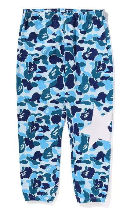A Bathing Ape BAPE "ABC Camo Sweat Pants" Blue 1K80-152-007 Size XL