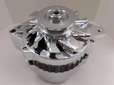 GM CHROME 220 AMP CS130 1 WIRE & OEM V Belt ALTERNATOR Chevy 327 350 454 ES1022C