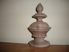 WOOD FINIAL UNFINISHED FOR  NEWEL POST FINIAL OR CAP  Finial #58