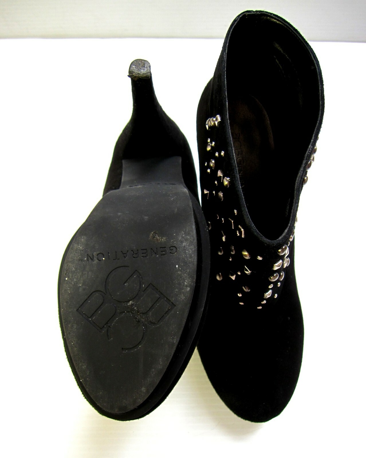 BCBGeneration Upper Leather Booties Platform Size… - image 9