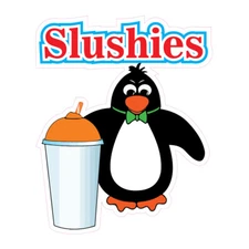Food Truck Decals Slushies Retail Concession Concession Sign Red