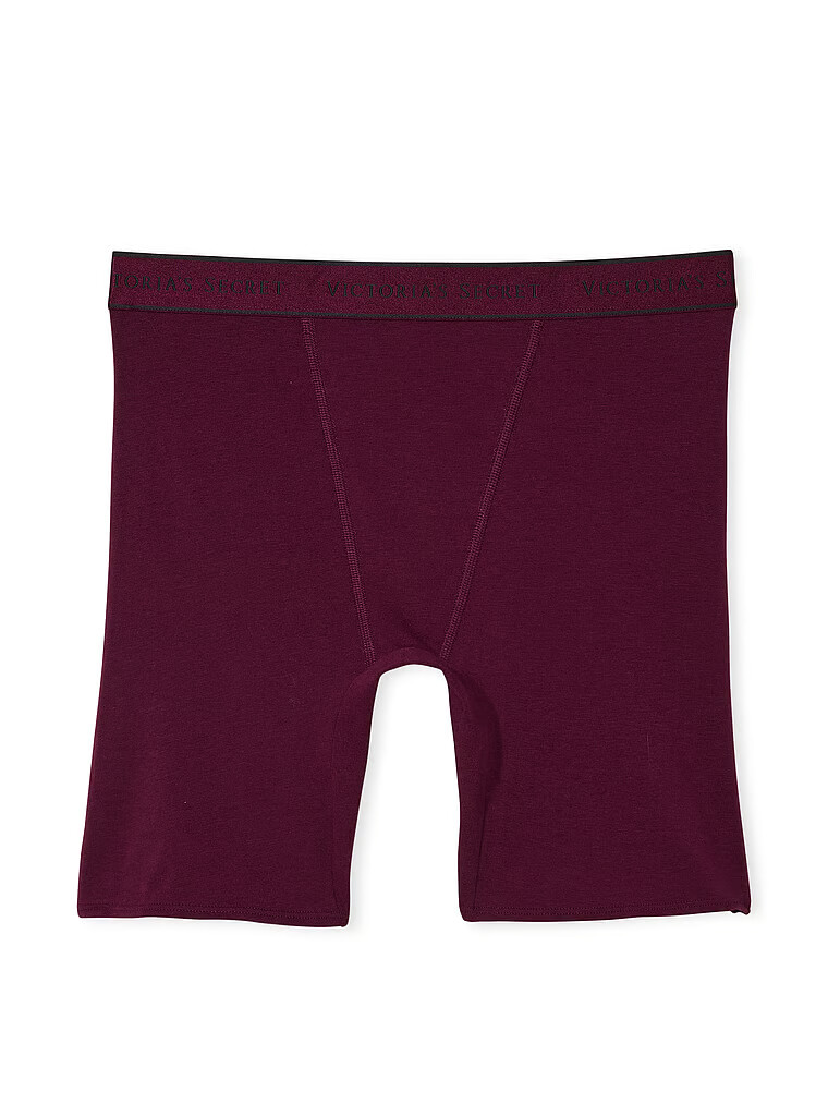 VICTORIA'S SECRET Logo Cotton Boxer Brief Black Pink Gray Logo