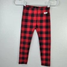 Jumping Beans Leggings Size 4 Girls Softest Red Buffalo Plaid