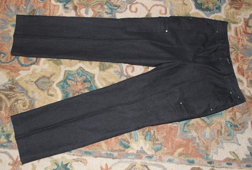 Larry Levine anthrazitfarbene Stretch-Damenhose Größe 14