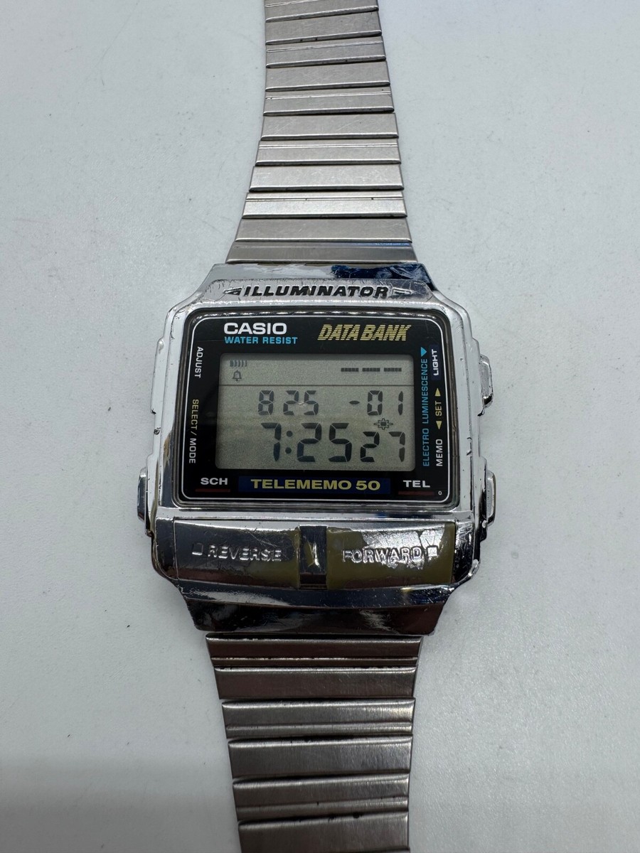 Casio DB-580 Module 1425 Data Bank 50 Vintage Japan Telem Alarm