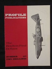 Profile Publications #117 The Boulton-Paul Defiant , Color Profiles, BW Photos