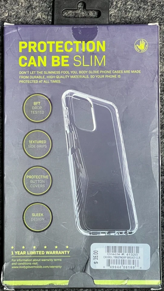 Лот из 50 тела перчатка переход захват чехол - Samsung Galaxy A23 5 g - прозрачный - Изображение 2 из 3