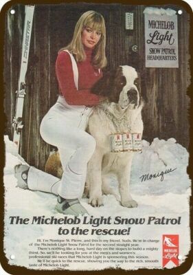 1980 Playboy Playmate Monique St. Pierre Michelob DECORATIVE REPLICA