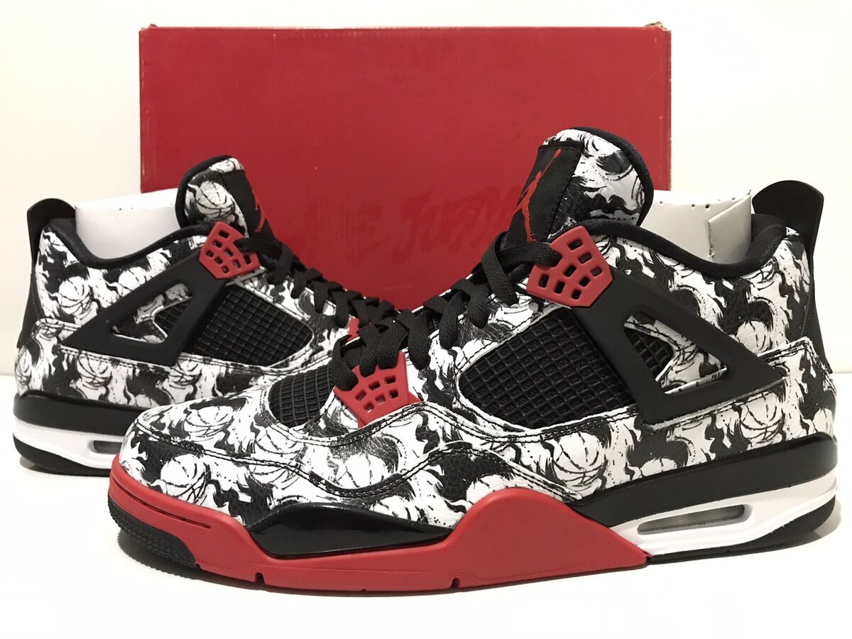 Air Jordan 4 Retro Tattoo Singles Day Fire/Red/Black/White Air Jordan 4 Retro Tattoo Singles Day Fire/Red/Black/White