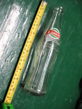 COCA COLA   PRODUCT  LIMCA SODA BOTTLE  300 ml  RIBBED   GLASS