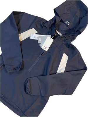 NWT Cutter & Buck Lco01215 Women WindTec Packable Anorak Navy Blue Small