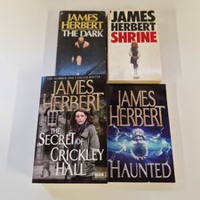 James Herbert x4 Horror Paperback Bundle Shrine Haunted The Dark Crickley Hall