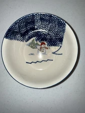 Vintage 2000 Thomson Pottery Snowman Bowls 16 Available Christmas