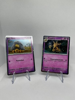 Pokemon Abra + Kadabra Promo Bundle 151 Deutsch 063 064 Holo Set Original