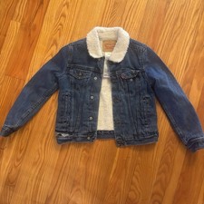 Levi  s Sherpa Lined Denim Trucker Jacket - Youth Small