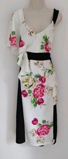 💜 ASOS SIZE 18 16 Beautiful Floral Bodycon Dress Ref B