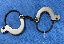 Vintage aluminum handcuffs Collectible Americana Kid Sized Toy