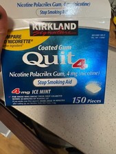 Kirkland iQuit nicotine gum 4mg NEW 120 pc