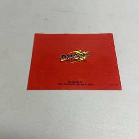 Dash Galaxy: Alien Asylum Instruction Booklet Manual ONLY NES Nintendo Authentic