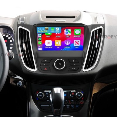 4+64GB Carplay Android 15 Car Stereo Radio GPS For Ford Escape 2013-2019 C-MAX