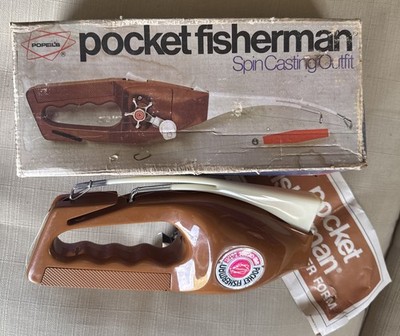 Vintage Ron Popeil s  Pocket Fisherman Spincasting Outfit With Original Box