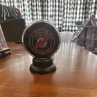 New Jersey Devils NHL Puck Signed Martin Brodeur w/ Display Case