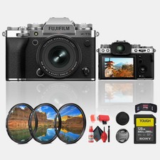 Fujifilm X-T5 Mirrorless Camera with XF 16-50mm f/2.8-4.8 Lens Silver Bundle