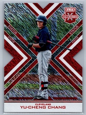 Yu-Cheng Chang 2016 Elite Extra Edition Status Red Die Cut /99 (b) #155