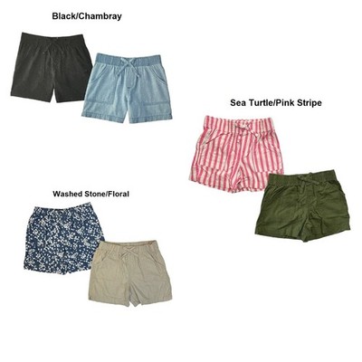Member's Mark Girl's 2-Pack Elastic Waistband Pull-On Shorts