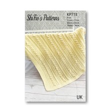 Strickanleitung f&uuml;r Aran Babydecke - 3 Gr&ouml;&szlig;en ~ Papierkopie ~ KP718