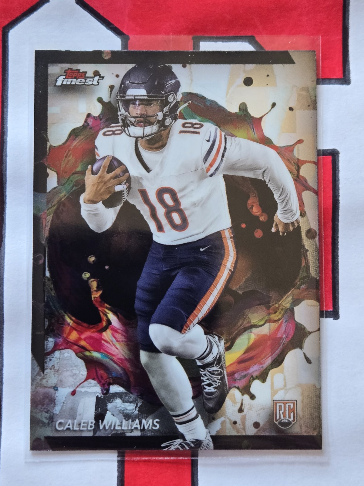 Caleb Williams RC- 2024 Topps Finest- #247 RARE VARIATION- Rookie Bears