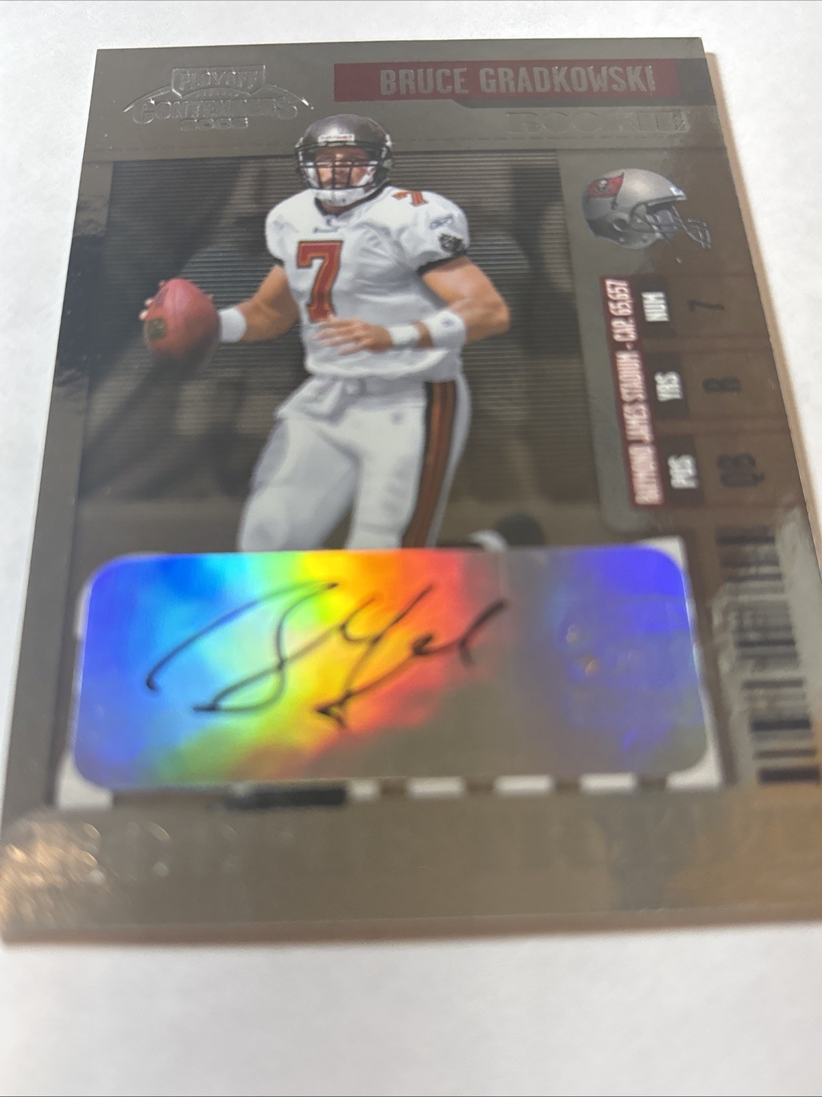 Bruce Gradkowski Playoff Contenders #140 Autograph