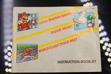 NO GAME- Authentic Manual ONLY Super Mario Bros Duck Hunt World Nintendo NES