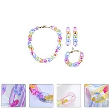 Childrens Jewelry for Girls Necklace Chain Earring Charms Bracelet