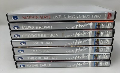 Live at Montreux (7) DVD LOT GAYE Dr John COCKER J Brown BENSON Earle CRUSADERS 