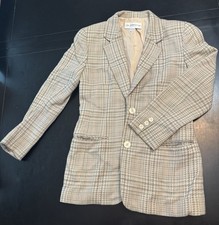 Vintage Liz Claiborne Plaid Blazer Jacket