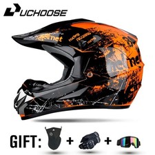 Youth Kids Motocross Helmet MX Off Road BMX Dirt Bike Quad & Goggles