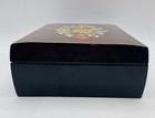 Lacquer Jewelry Music  Box “Love Is A Many Splendored Thing” Yellow Fabric Lined — photo 9