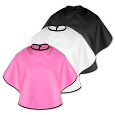 3 Pieces Short Barber Cape, Salon Hair Cutting Cape Beauty Salon Bib Shortie