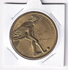 AUSTRALIAN: 2000 $5 SYDNEY OLYMPIC COIN COLLECTION HOCKEY - 5 OF 28    #6653